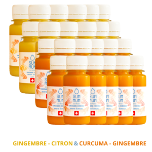 Pack 12 x Shots Curcuma Gingembre & 12 x Shots Gingembre Citron